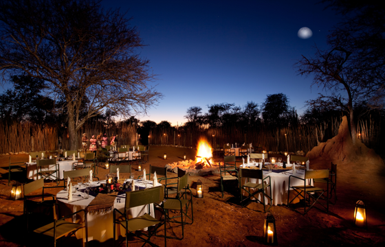 Celebrate with Boma, Bush or Airstrip gala dinners (Etosha)